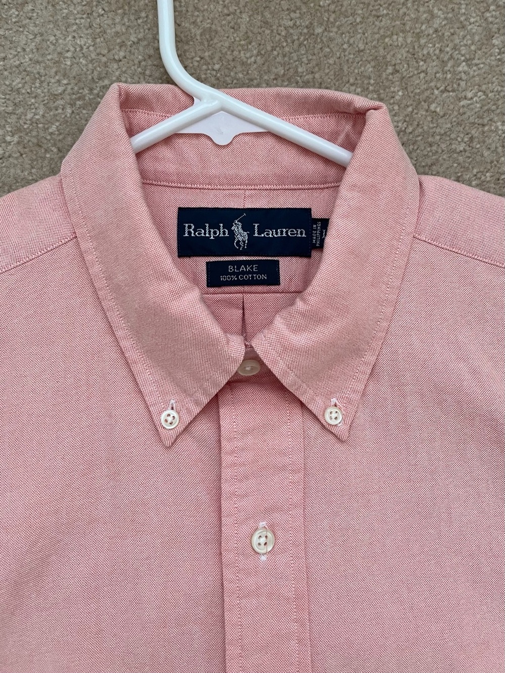 Ralph Lauren Pink Blake Button-Down Shirt
